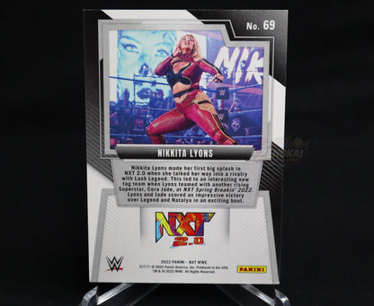 Nikkita Lyons - 2022 Panini WWE NXT Red /199 #69 Rookie RC
