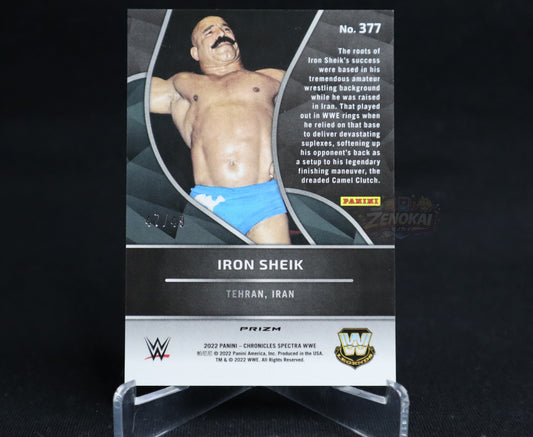 Iron Sheik - 2022 Panini Chronicles WWE Spectra #377 Purple /49