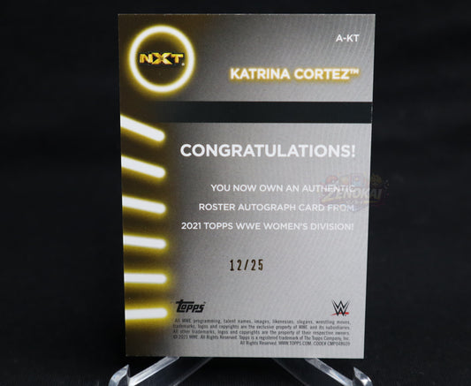 La Catalina (Katrina C. C.Garcia) auto rc/25 VERY RARE! WWE CMLL AAA 🇨🇱 🇲🇽