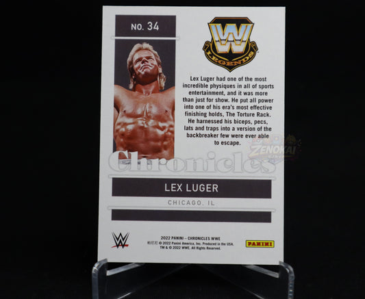 Lex Luger - 2022 Panini Chronicles WWE #34 Red Parallel /199