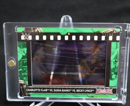 Charlotte Flair, Sasha Banks & Becky Lynch - 2021 WWE WrestleMania Green /99