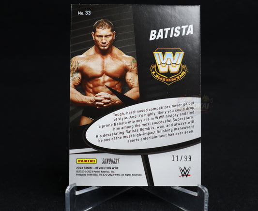 Batista - 2023 Revolution WWE #33 /99 Star Gazing