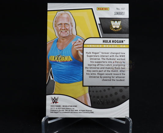 Hulk Hogan - 2022 Revolution WWE Sunburst Parallel /99