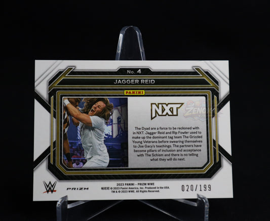 Jagger Reid - 2023 Panini Prizm WWE Blue Prizm /199 #4