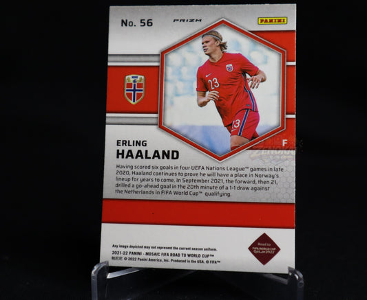 NORWAY 2021-22 Panini Mosaic FIFA Road World Cup Erling Haaland #56 Mosaic Prizm