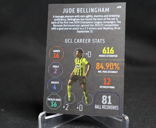 ENGLAND Jude Bellingham BLACK EDGE EDITION Match Attax 22/23 No.468 Borussia Dormunt