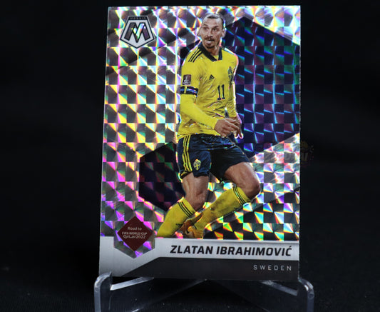 SWEDEN Zlatan Ibrahimovic 2022 Panini Road To World Cup Silver Mosaic Prizm #90