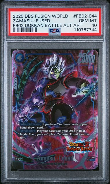 2025 DRAGON BALL SUPER CARD GAME FUSION WORLD NEW ADVENTURE #FB02-044 ZAMASU : FUSED FB02 DOKKAN BATTLE ALT ART