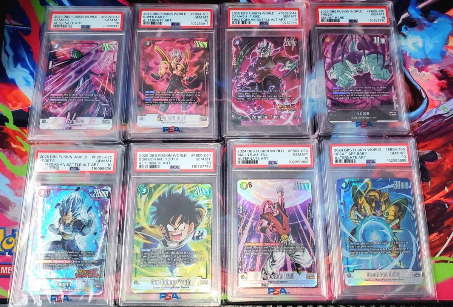 Dragon Ball fusion world PSA 10 LOT