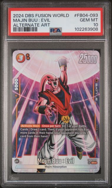 2024 DRAGON BALL SUPER CARD GAME FUSION WORLD ULTRA LIMIT #FB04-093 MAJIN BUU : EVIL ALTERNATE ART