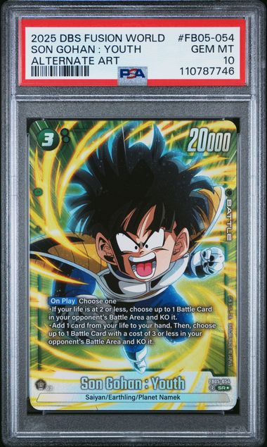2025 DRAGON BALL SUPER CARD GAME FUSION WORLD NEW ADVENTURE #FB05-054 SON GOHAN : YOUTH ALTERNATE ART